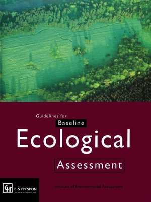 cover image of Guidelines for Baseline Ecological Assessment